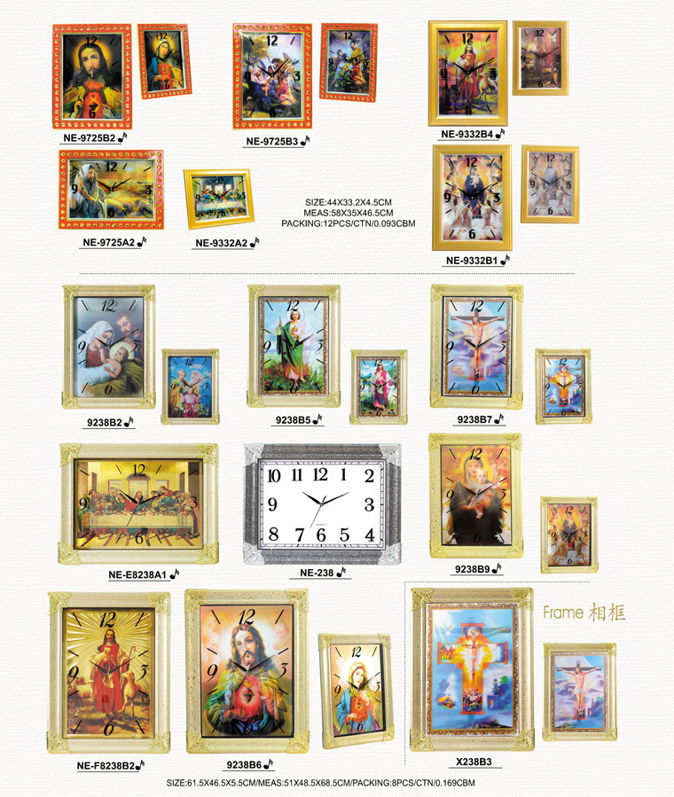 Page082 Three-dimensional Dial Photo Frame Religion Clocks